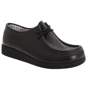 Route 21 Boys Coated Leather Apron Para Shoes / Black